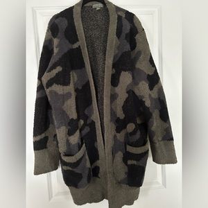 Barefoot Dreams CozyChic Canyon Cardi Camo